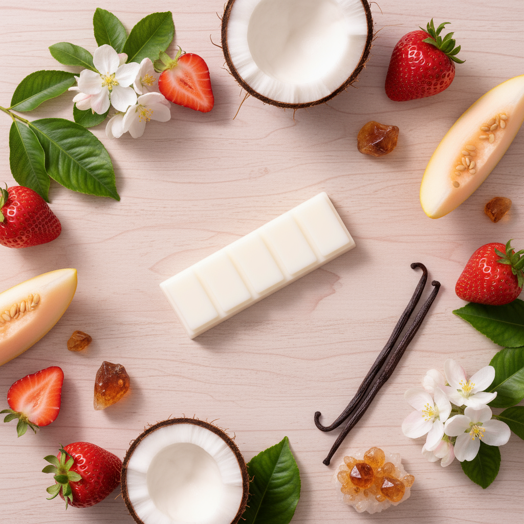 Light Surface with Tropical Fruits