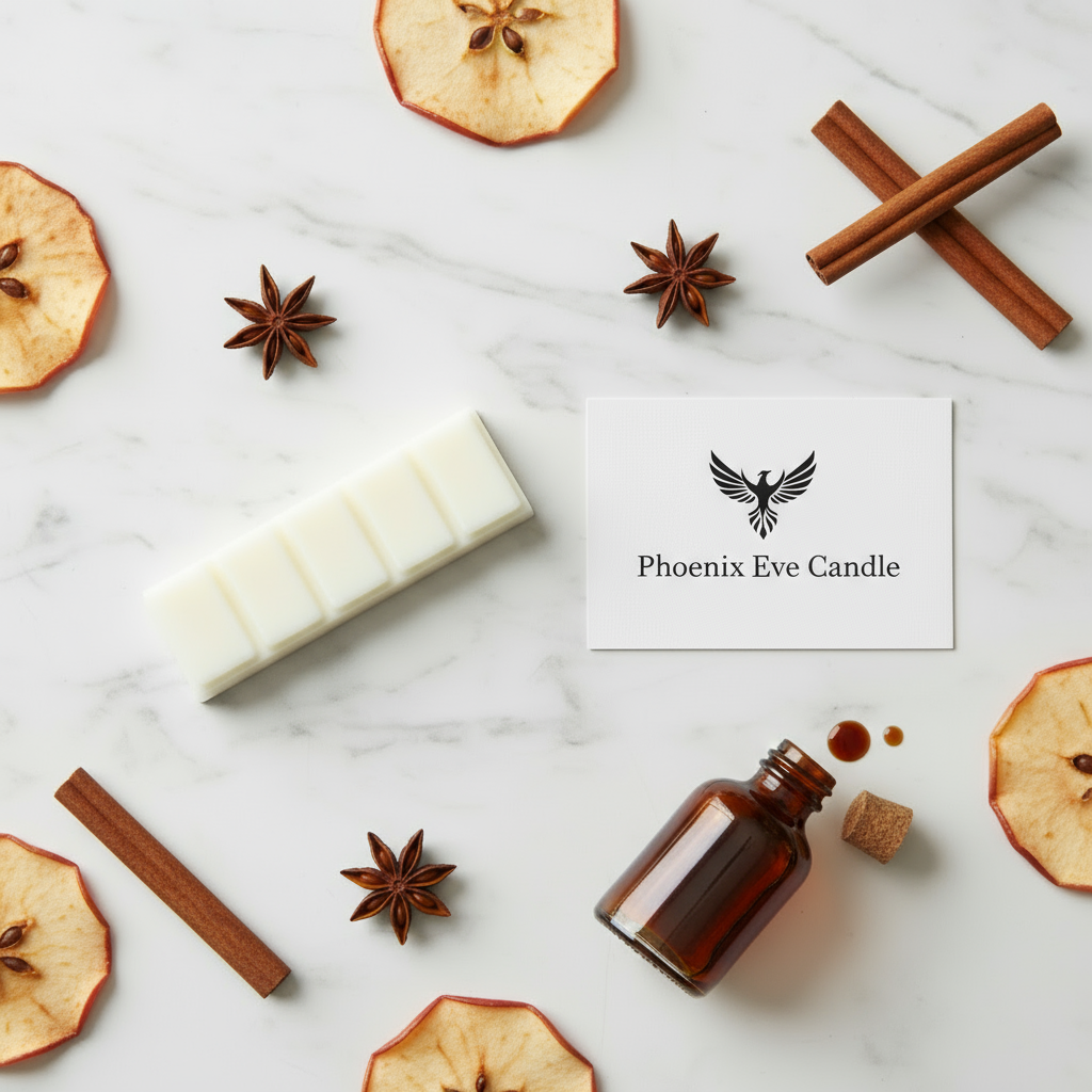 Bourbon & Baked Apples-5 Pc Snap Bar-Handmade Natural Soy Wax Melts