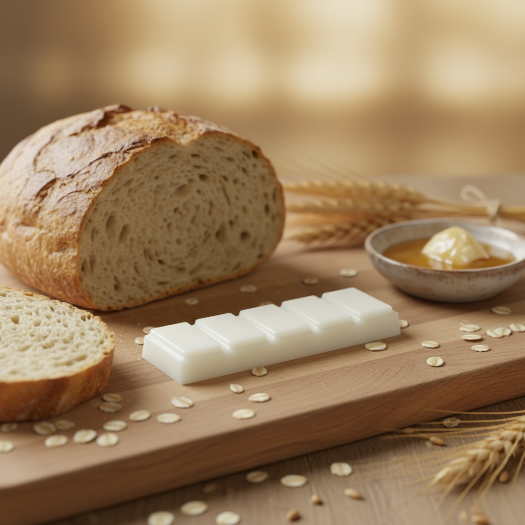 Cutting Board with Sliced Bread