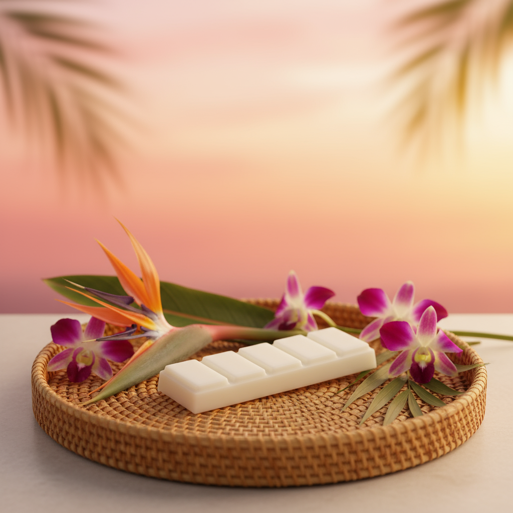 Aloha Sunset-5 Pc Snap Bar-Handmade Natural Soy Wax Melts