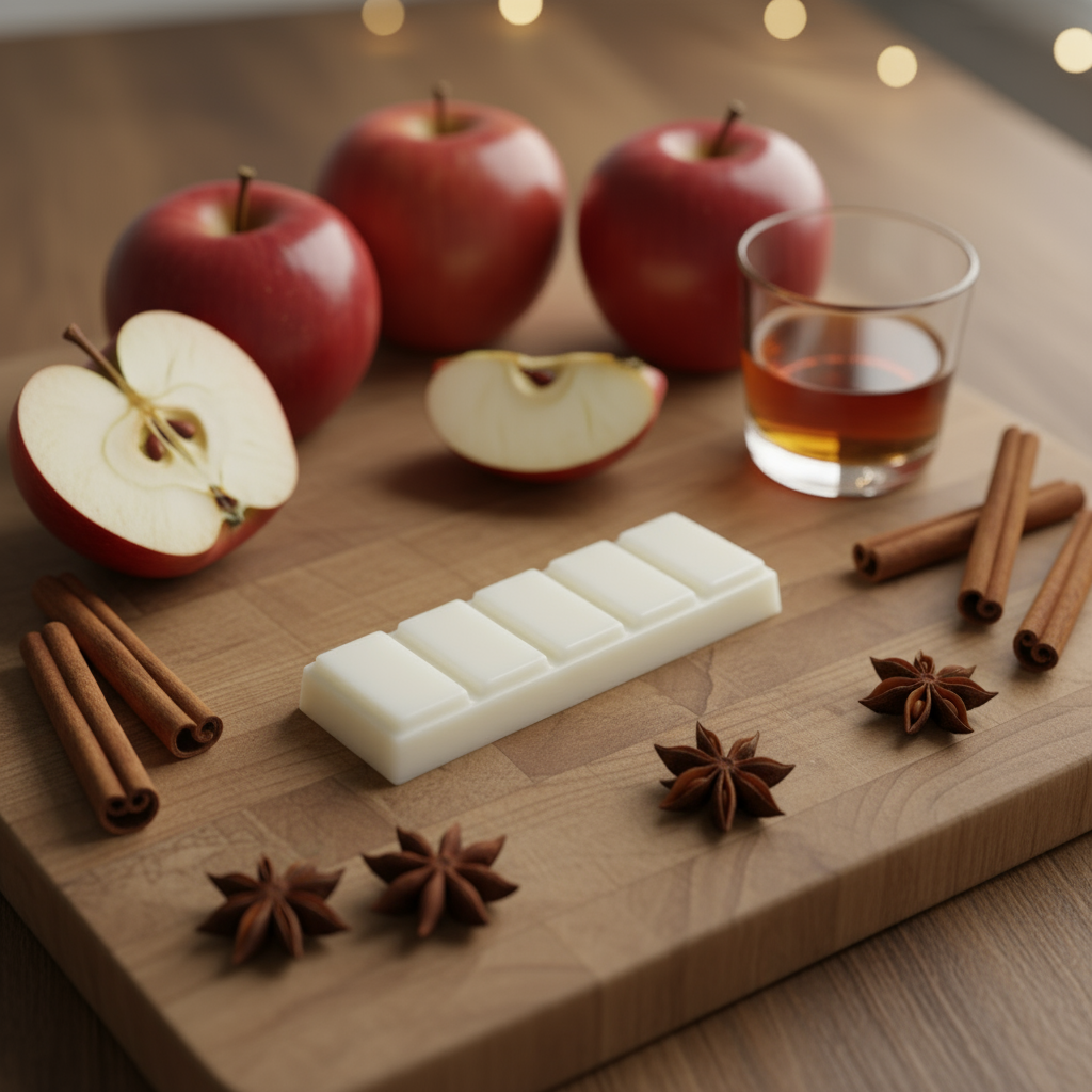 Bourbon & Baked Apples-5 Pc Snap Bar-Handmade Natural Soy Wax Melts