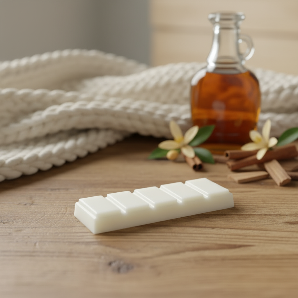 Rustic Table with Cream Blanket