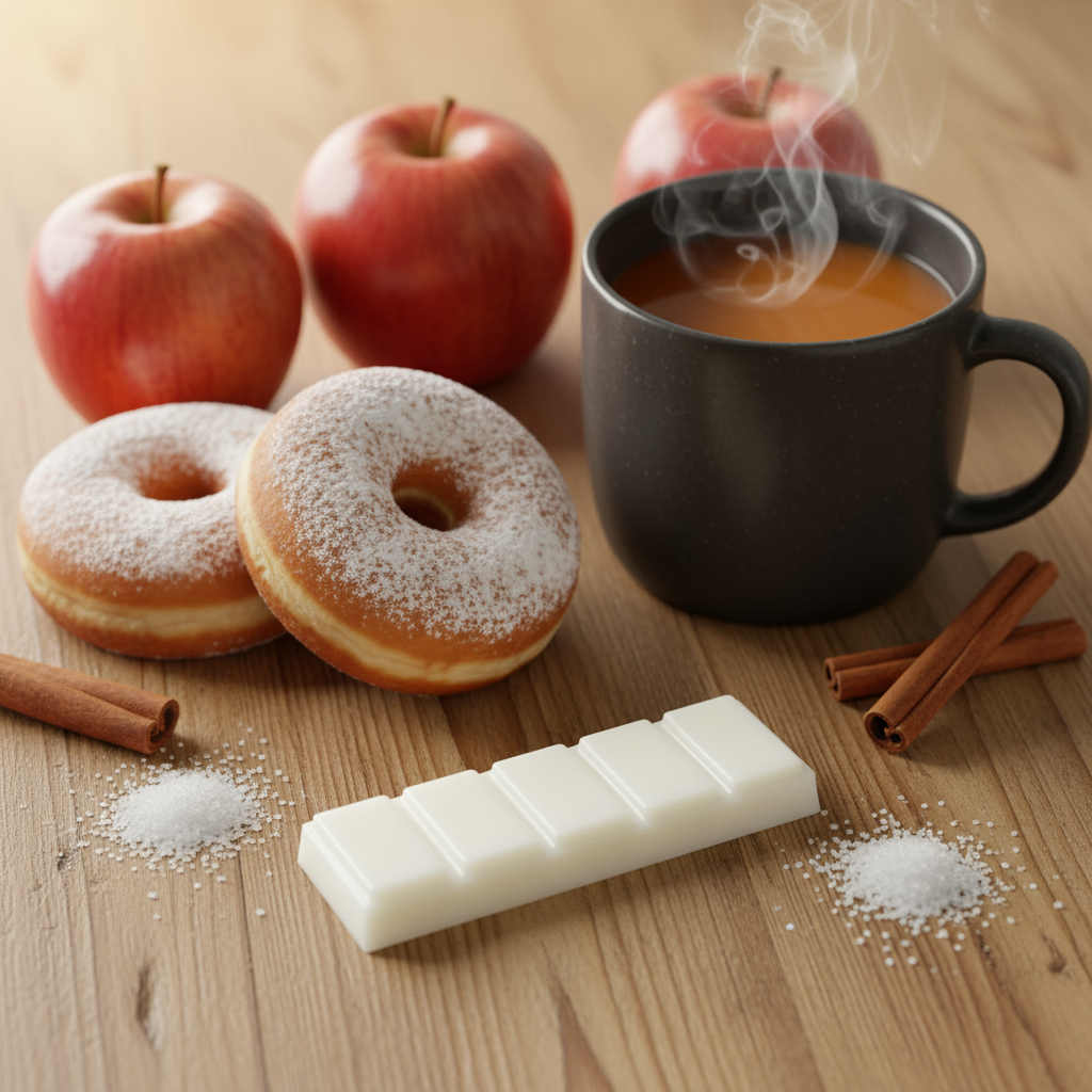 Rustic Wood with Cider and Donuts