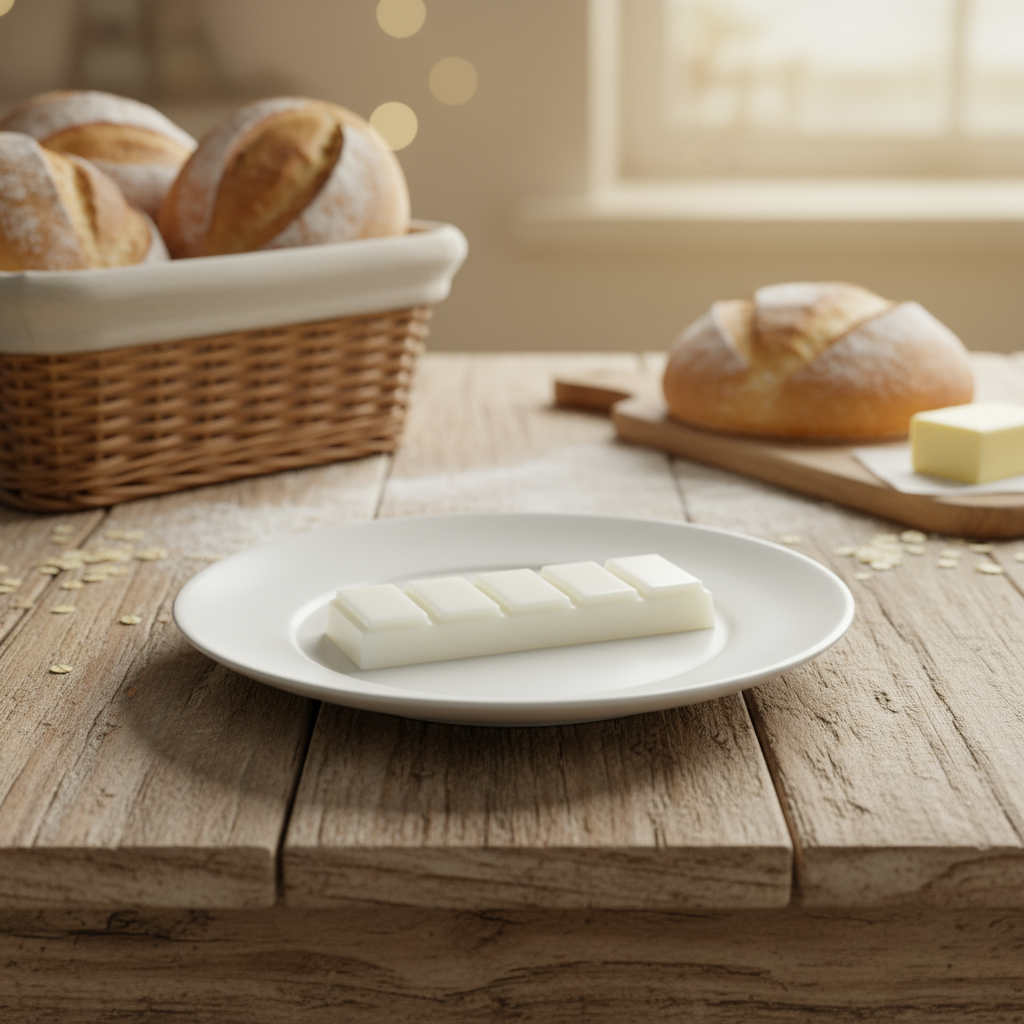 White Plate with Bread Basket