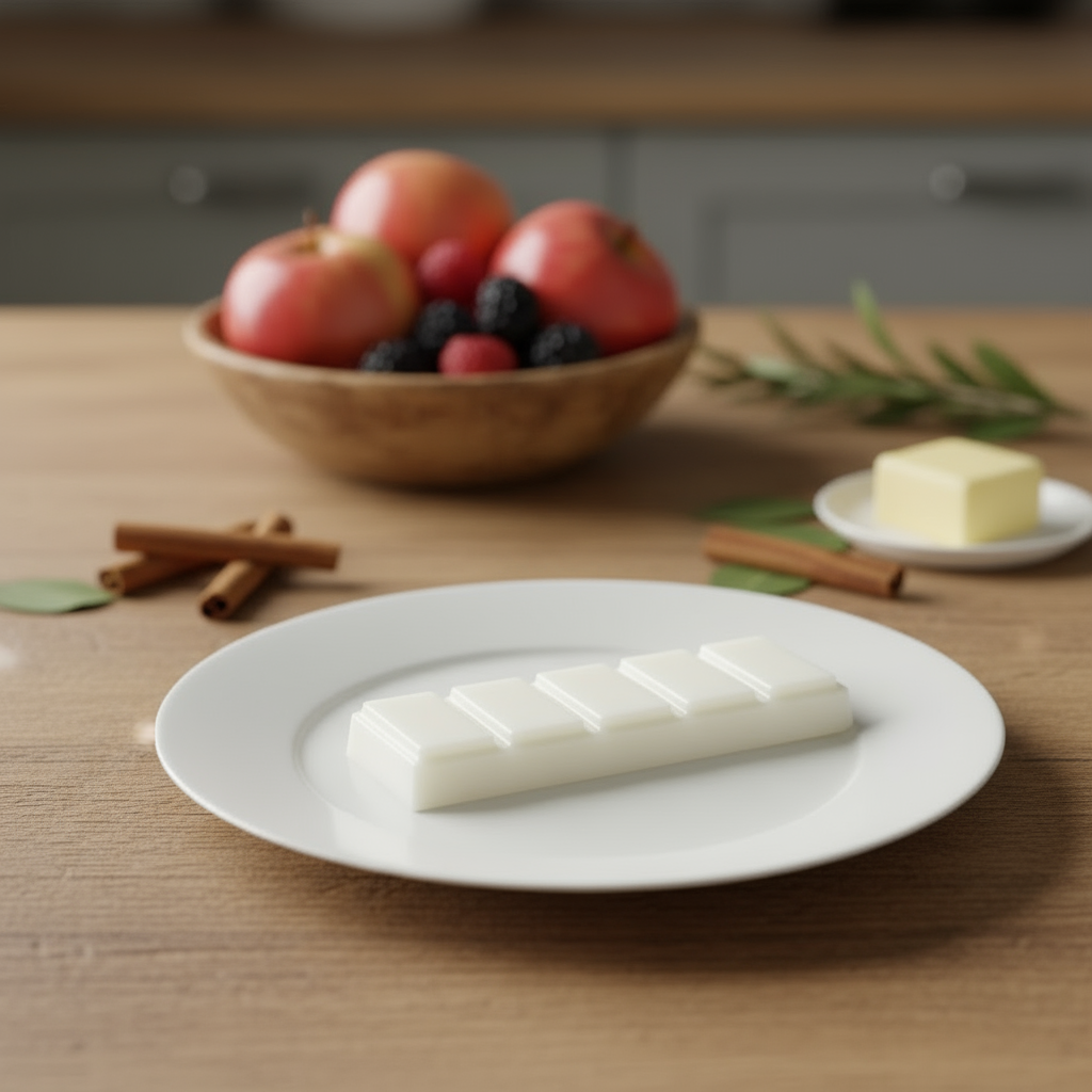 White Plate with Fruit Bowl