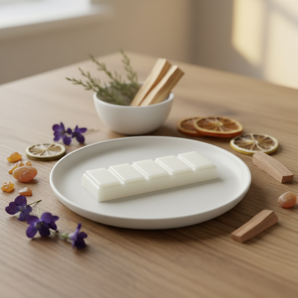 White Plate with Herb Bowl