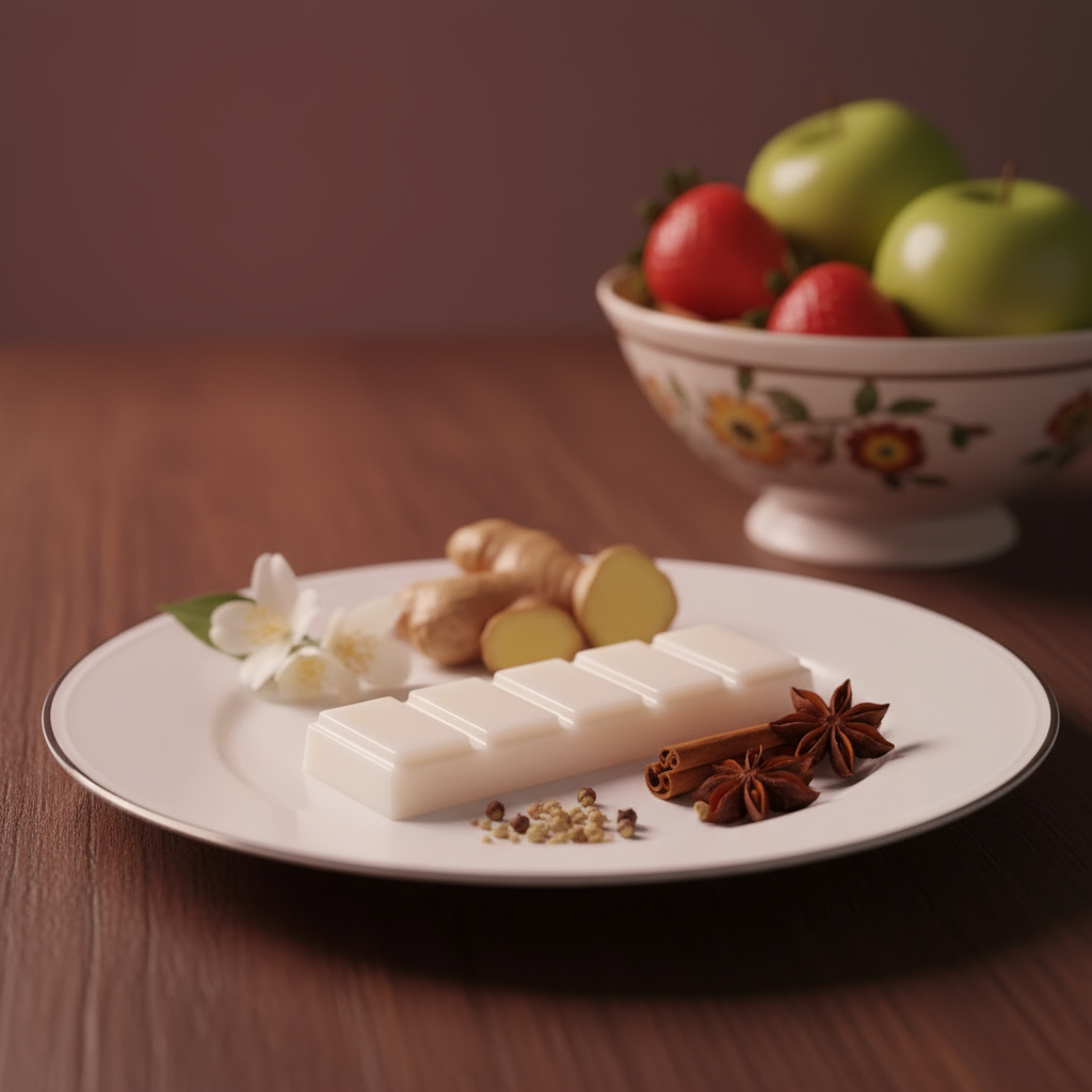 White Plate with Vintage Bowl